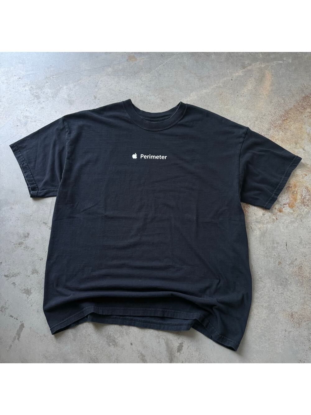 Vintage Y2K Apple Perimeter Mall Atlanta Staff Retro Tech Logo T-shirt Size XL